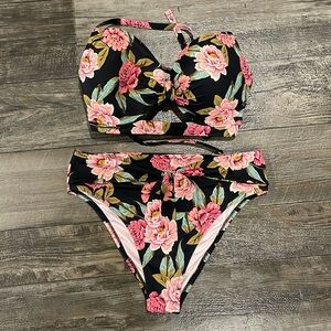 Shade & Shore High Waisted Bikini (38DD top/L bottom)
